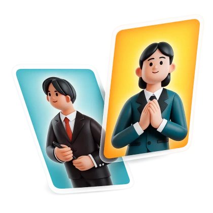 Tarjetas de recursos humanos para la sección Trabaja con nosotros